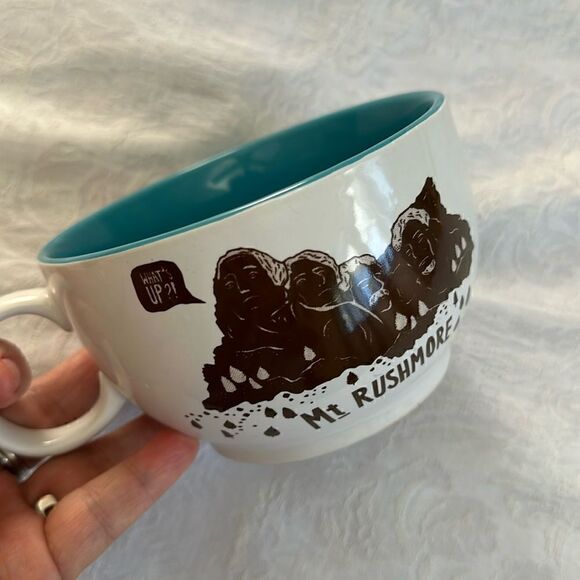 Mt. Rushmore Coffee Mug Cup Oversized Soup Bowl - Picture 1 of 4